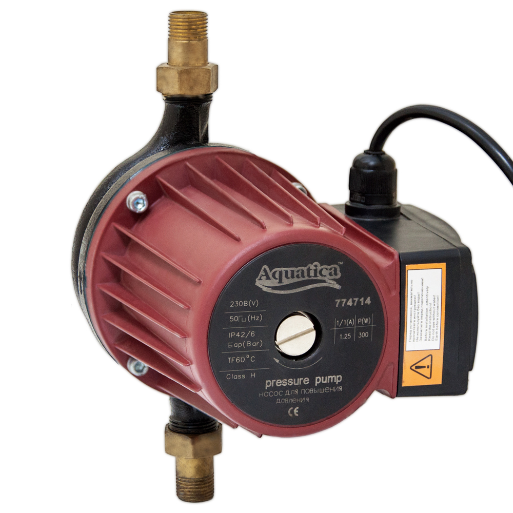 Насос для повышения давления Aquatica 270 Вт Hmax 12м Qmax 47л/мин (774714)
