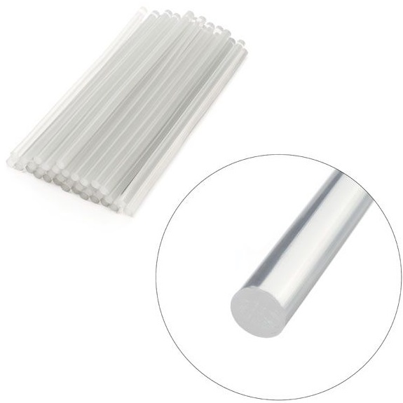 Комплект прозрачных клеевых стержней Intertool 11.2мм*300мм 1кг (RT-1026)