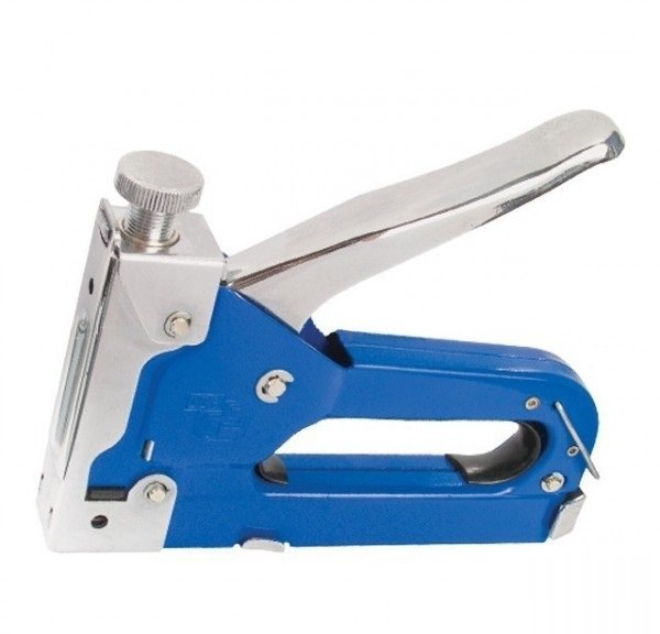 Механический скобозабивной пистолет Intertool под скобу 11.3*0.7*4-14мм синий (RT-0101)