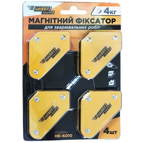 Набор магнитов для сварки Kaiser HК-6010 4 кг 4 шт (90702)