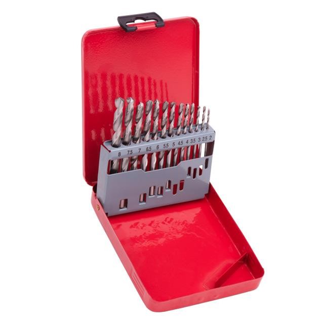 Набор сверл по металлу Intertool HSS 13шт (2.0-8.0), полированная сталь (SD-0114)