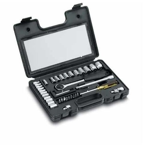 Набор головок торцевых Stanley 1/4", 3/8" с инструментами, 40 шт (1-87-192)