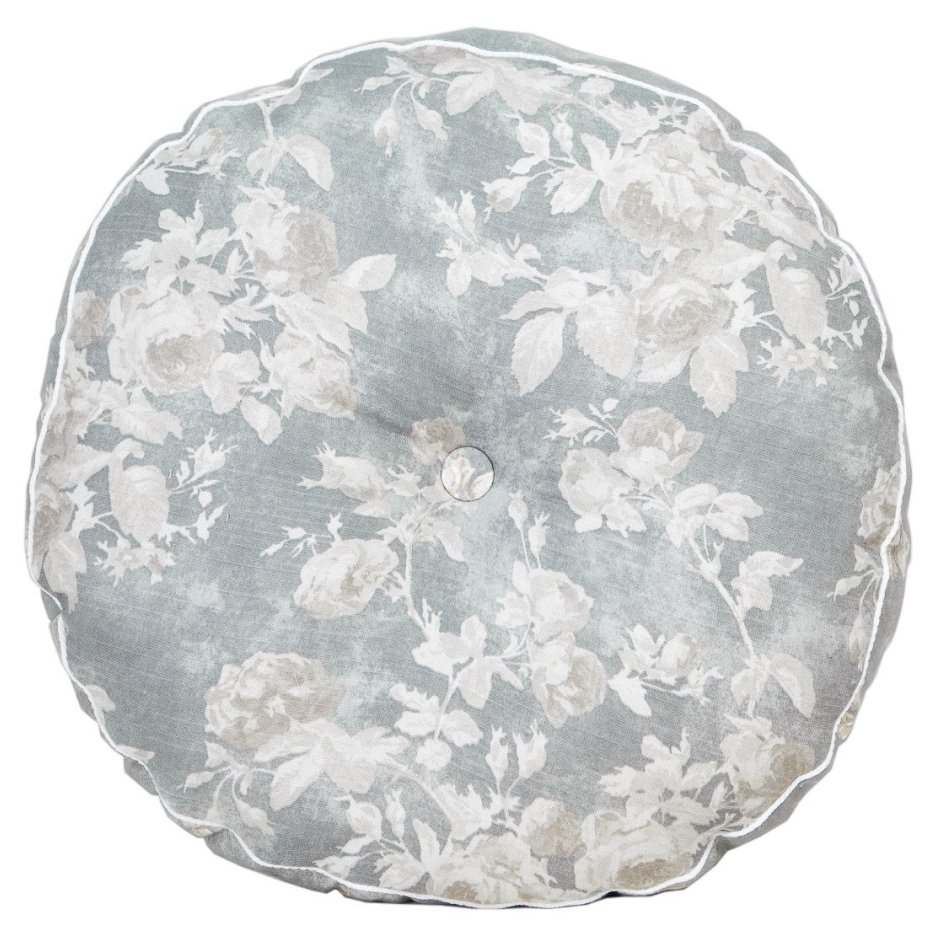 Подушка декоративная Прованс Allure Розы D-40 см Голубая (.000025)