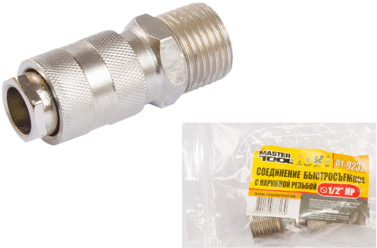 Соединение быстросъемное Mastertool 1/2" НР (81-9232)