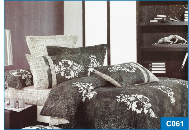 Постельное белье Leleka-Textile Сатин 175х210 Серое Двуспальное