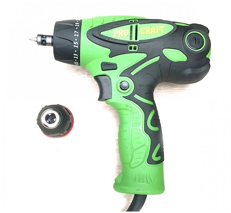 Шуруповерт сетевой Procraft 1350/2 DFR патрон 