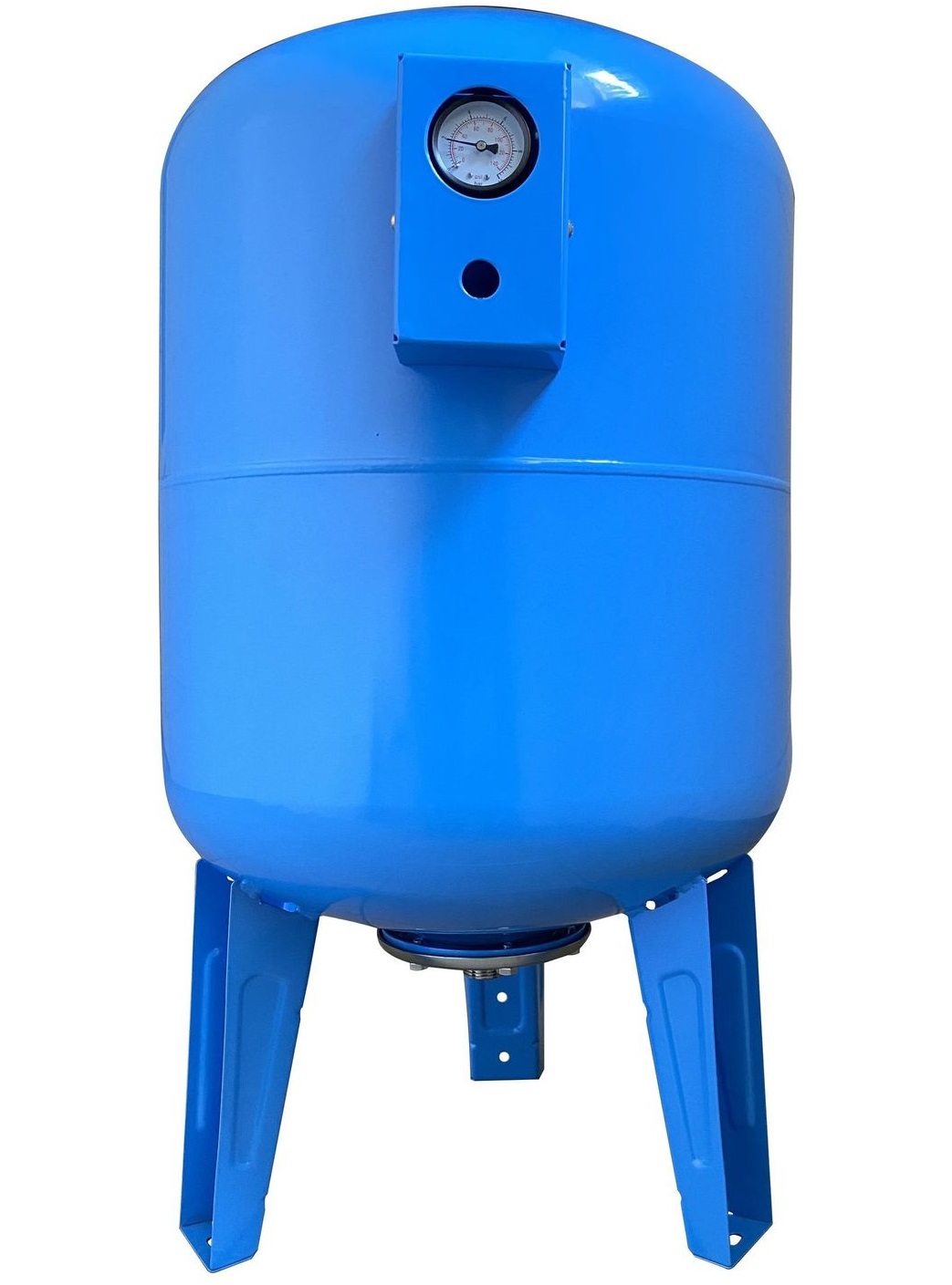 Гидроаккумулятор VOLKS pumpe 100 л 10 bar вертикальный нержавейка c манометром
