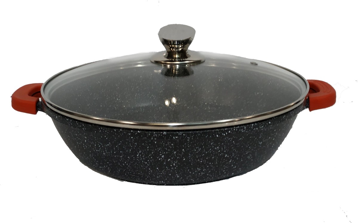 Сотейник Zurrichberg 28 х 7 см с мраморным покрытием (ZBP-7091 Black)