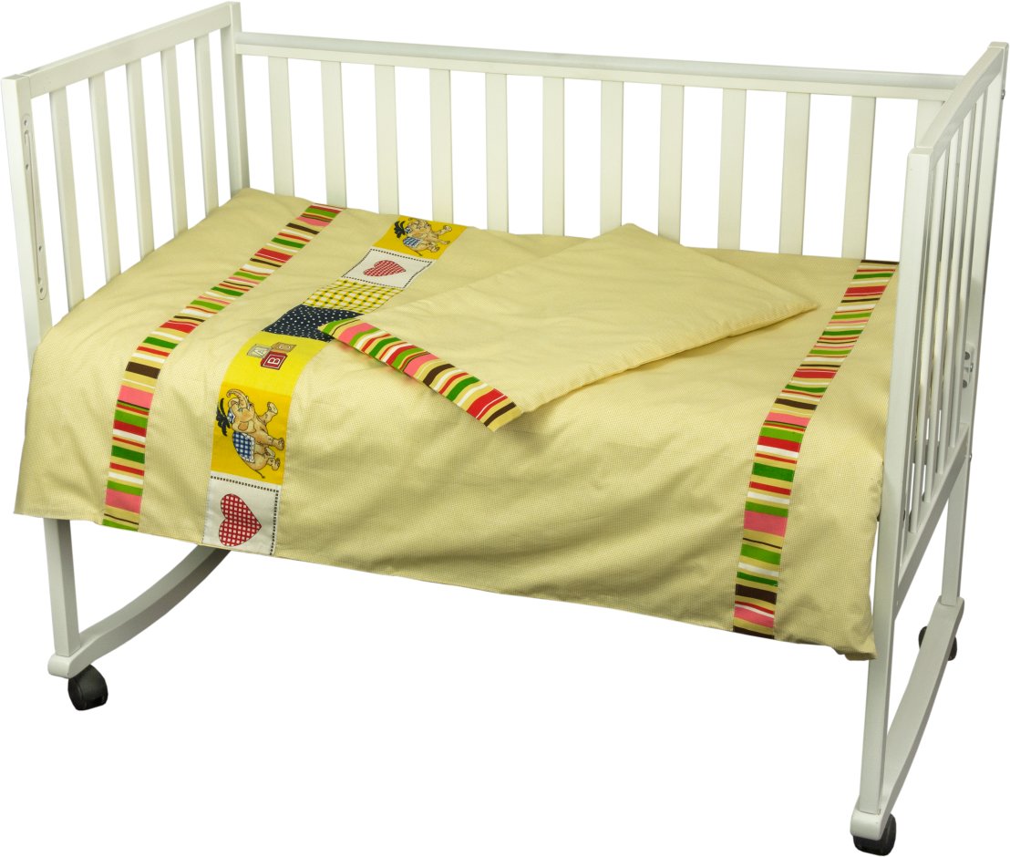 Комплект постельного белья Руно Лето 60х120 см 3шт Детский Желтый (932У Літо)