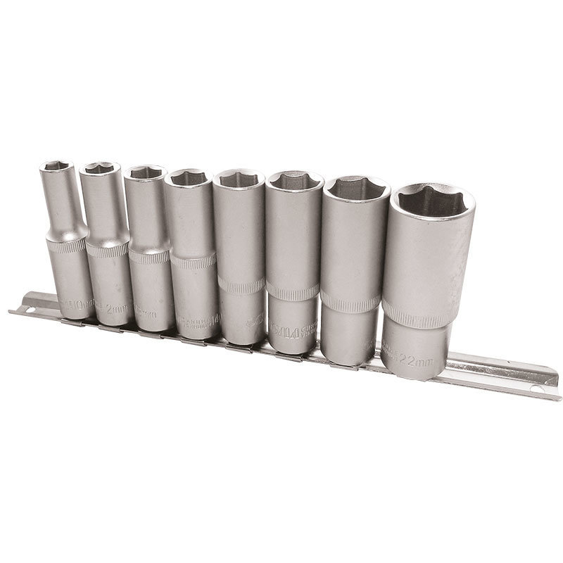 Набор насадок шестигранных удлиненных Sigma ¼" на планке 11шт CrV (6003411)