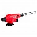 На фото Горелка газовая Intertool пьезозажигание на курке, регулятор, удлиненное сопло (GB-0022)