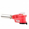 На фото Горелка газовая Intertool пьезозажигание на курке, регулятор, рассекатель пламени (GB-0023)