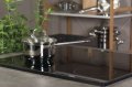 На фото Ковш Vinzer Techno Series 14 см 1.1 л с крышкой (89077)