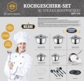 На фото Набор посуды из нержавеющей стали Zurrichberg 20 предметов (ZBP-7106)