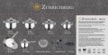 На фото Набор посуды из нержавеющей стали Zurrichberg 20 предметов (ZBP-7106)