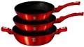 Набор сковород Berlinger Haus Burgundy Metallic Touch Line 3 предметов (BH-1290N) На фото Набор сковород Berlinger Haus Burgundy Metallic Touch Line 3 предметов (BH-1290N)