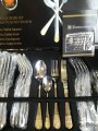 На фото Набор столовых приборов Zurrichberg Deluxe GOLD 24 предмета (ZBP-7502)