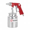 На фото Пистолет пескоструйный пневматический Intertool с металлическим бачком (PT-0707)
