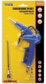 На фото Пневмопистолет продувочный Mastertool 2 мм 2-6 бар 1/4" с носиком 120 мм (81-8741)