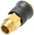 Быстроразъемное соединение Intertool с наружной резьбой 3/8" латунь (PT-1819) На фото Быстроразъемное соединение Intertool с наружной резьбой 3/8" латунь (PT-1819)