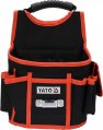 На фото Сумка для инструментов и гвоздей Yato с 4 открытыми и 4 прошитыми карманами (YT-74172)