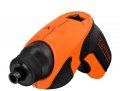 На фото Отвертка аккумуляторная B & D Li-Ion 3.6 В 1.5 Ач 4 Нм, 180 об/мин подсветка 2 насадки (CS3651LC-XK)