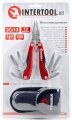 На фото Мультиинструмент Intertool 160 мм 12 в 1 с чехлом (HT-0541)