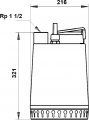 На фото Насос для грязной воды Grundfos AP12.40.04.A1 1x2 0.7 кВт (96011017)