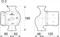 На фото Насос циркуляционный Grundfos UPS32-55 180 1x230V (95906409)