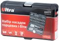 На фото Набор насадок торцевых и биты Ultra 1/4" 56 шт CrV Taiwan (6003172)