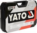 На фото Набор головок торцевых Yato 1/2", 1/4" с инструментами, насадками 122 шт (YT-38901)