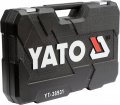 На фото Набор головок торцевых Yato 1/2", 3/8", 1/4" с инструментами 173 шт (YT-38931)