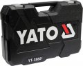 На фото Набор головок торцевых Yato 1/2", 3/8", 1/4" с инструментами, насадками 120 шт (YT-38801)