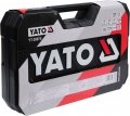 На фото Набор головок торцевых Yato 1/2", 3/8", 1/4" с инструментами, насадками 126 шт (YT-38875)