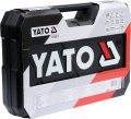 На фото Набор головок торцевых Yato 1/2", 3/8", 1/4" с инструментами, насадками 150 шт (YT-38811)