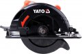 На фото Пила дисковая YATO 2 кВт, 235х25.4 мм, угол 0-45° (YT-82153)