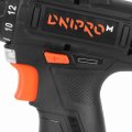 На фото Аккумуляторная дрель шуруповерт Dnipro-M CD-121QL (81317000)