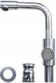 Смеситель для раковины Aquatica KT D35 Г-гусак на гайке SS (KT-1A370P) На фото Смеситель для раковины Aquatica KT D35 Г-гусак на гайке SS (KT-1A370P)