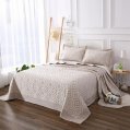 На фото Покрывало Arya 230х250 - 2х (50х70 + 5) Frankie Бежевый (8680943066466)