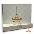 На фото Постельное белье Love you Жаккард Белое Евро (0377)