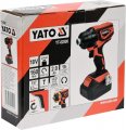 На фото Шуруповерт ударный аккумуляторный Li-ion YATO 18 В, 160 Нм, 2 Ач, 1/4" (YT-82800)