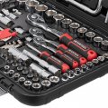 На фото Набор инструментов Intertool 1/2" & 3/8" & 1/4" 126ед. Cr-V STORM (ET-8126)