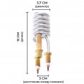 ТЭН для водонагревателя ZERIX ELH-3000D ELW21 и ELW22 с индикатором температуры (ZX3047) На фото ТЭН для водонагревателя ZERIX ELH-3000D ELW21 и ELW22 с индикатором температуры (ZX3047)