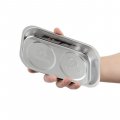 На фото Тарелка магнитная Intertool двойная 136×237×28 мм (ET-1053)
