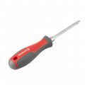 На фото Отвертка двухсторонняя Intertool 100 мм PH2 SL6 мм (VT-3344)