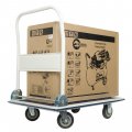 На фото Тележка Intertool ручная четырехколесная до 250 кг 910*610*870 колеса 125 мм (LT-9054)
