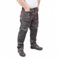 На фото Брюки рабочие Intertool 80 % полиэстер, 20 % хлопок, плотность 260 г/м2, XXL (SP-3015)