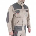 На фото Куртка рабочая Intertool 2 в 1, 100 % хлопок, плотность 180 г/м2, XL (SP-3034)