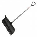 На фото Лопата для уборки снега Intertool 620*280мм с ручкой 970 мм (FT-2090)