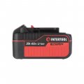 На фото Аккумулятор Intertool 20 В, литий-ион, 4.0 Ач, индикатор уровня заряда (WT-0341)
